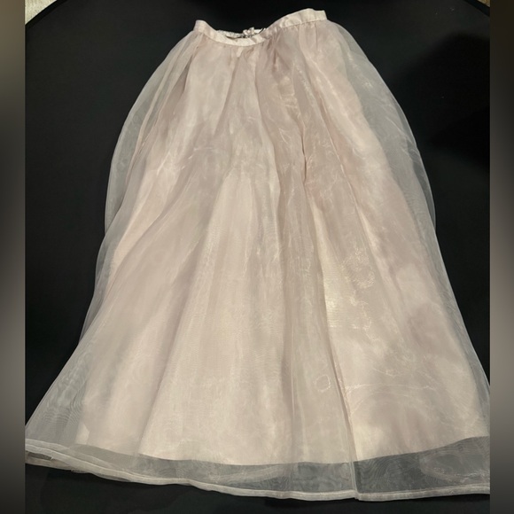 LC Lauren Conrad Runway Limited Edition Blush Tulle Midi Skirt Size 12 NWT - Picture 4 of 7